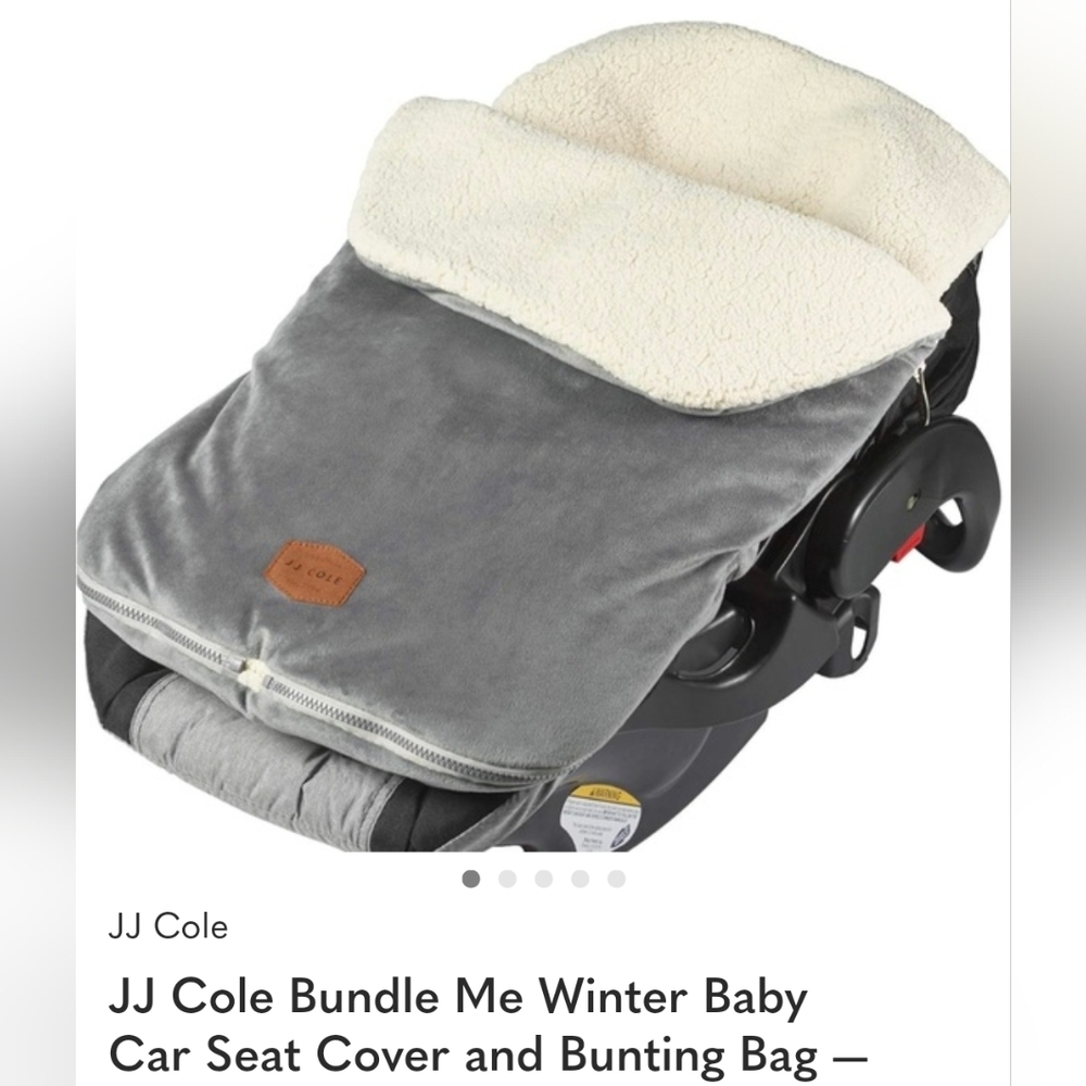JJ Cole Tan and Cream Car Seat Cover